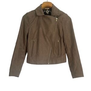 J.Crew Mercantile Faux Suede Moto jacket Size: XXS